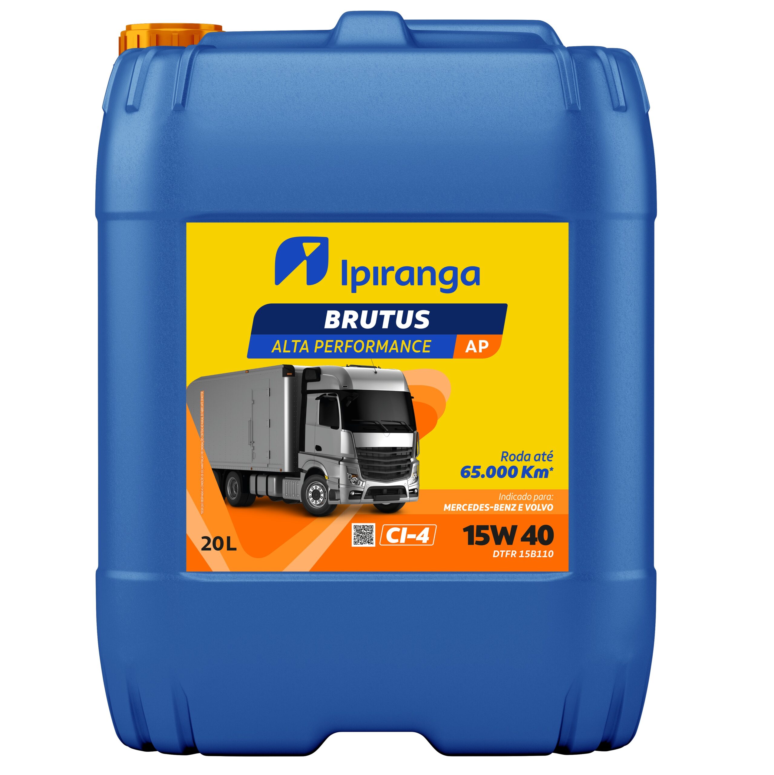 Imagem destaque de OLEO IPIRANGA BRUTUS PERFORMANCE CI-4 15W40 BALDE 20L