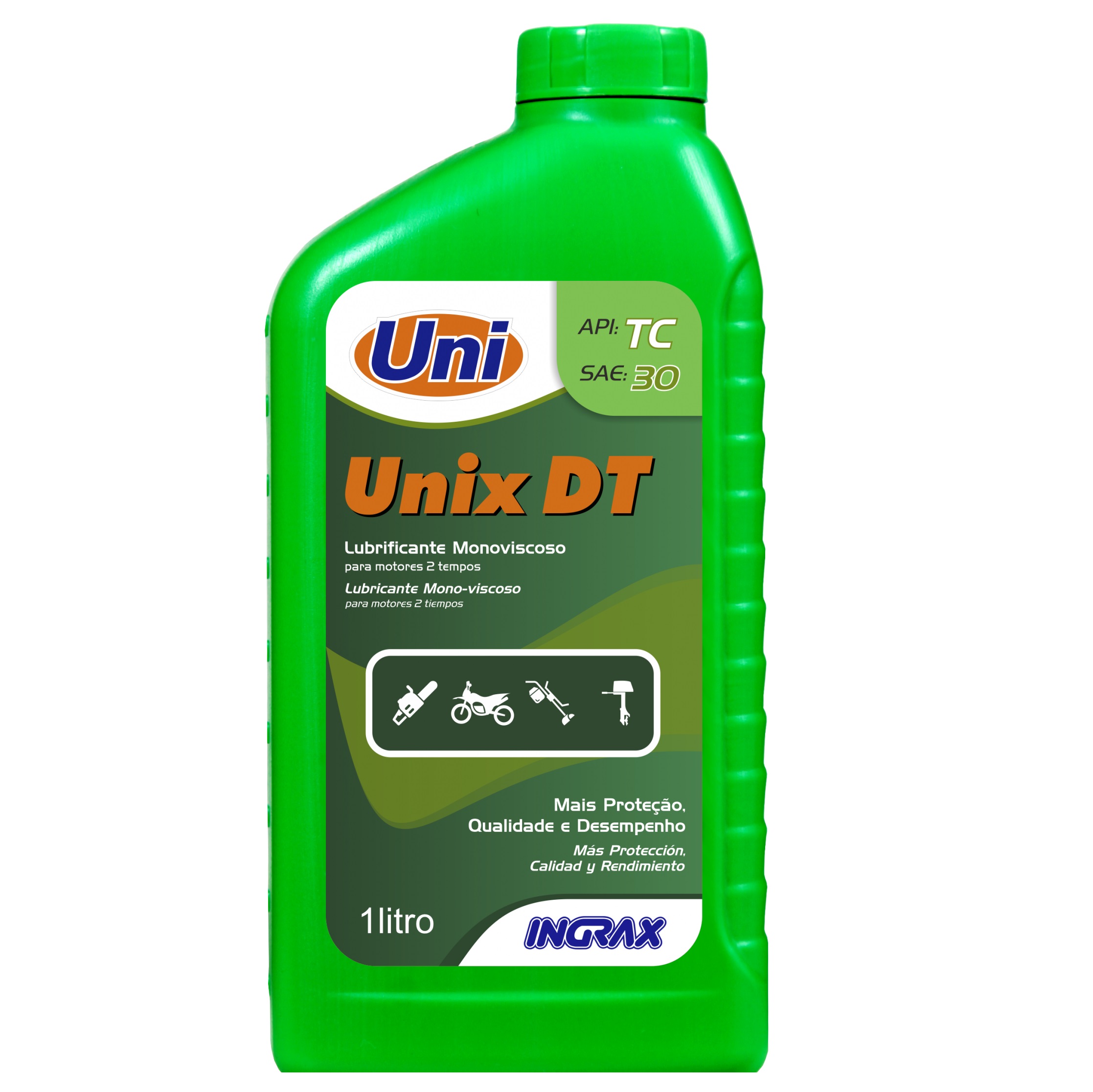 Imagem destaque de OLEO UNIX DT 2T INGRAX – 500ML