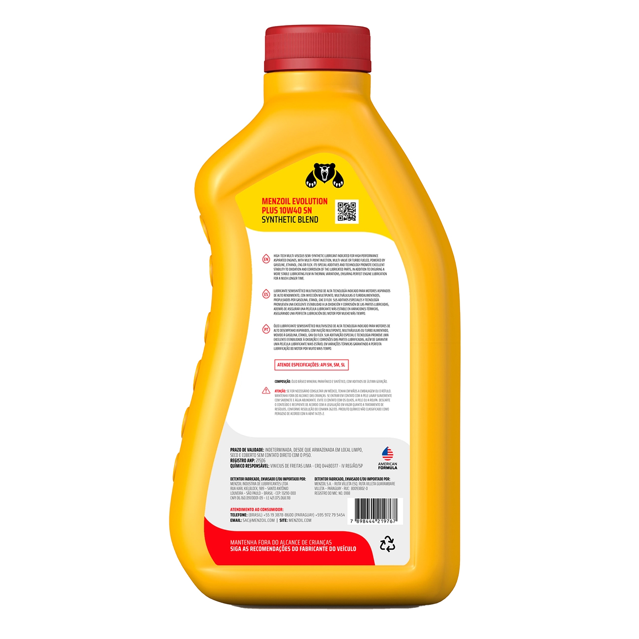 Imagem destaque de OLEO MENZOIL EVOLUTION PLUS 10W40 SN 1 LITRO