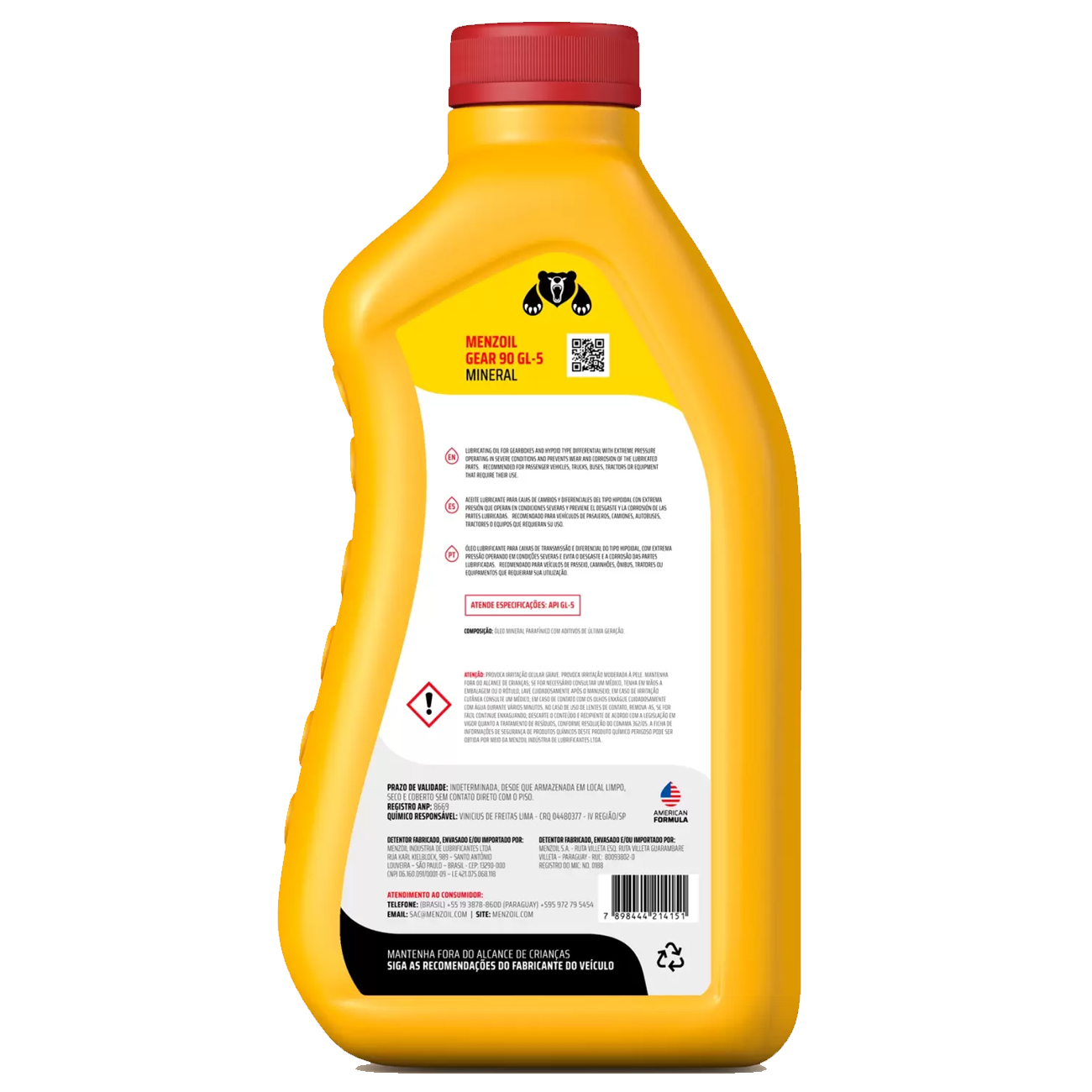Imagem destaque de OLEO MENZOIL GEAR GL-5 90 1 LITRO