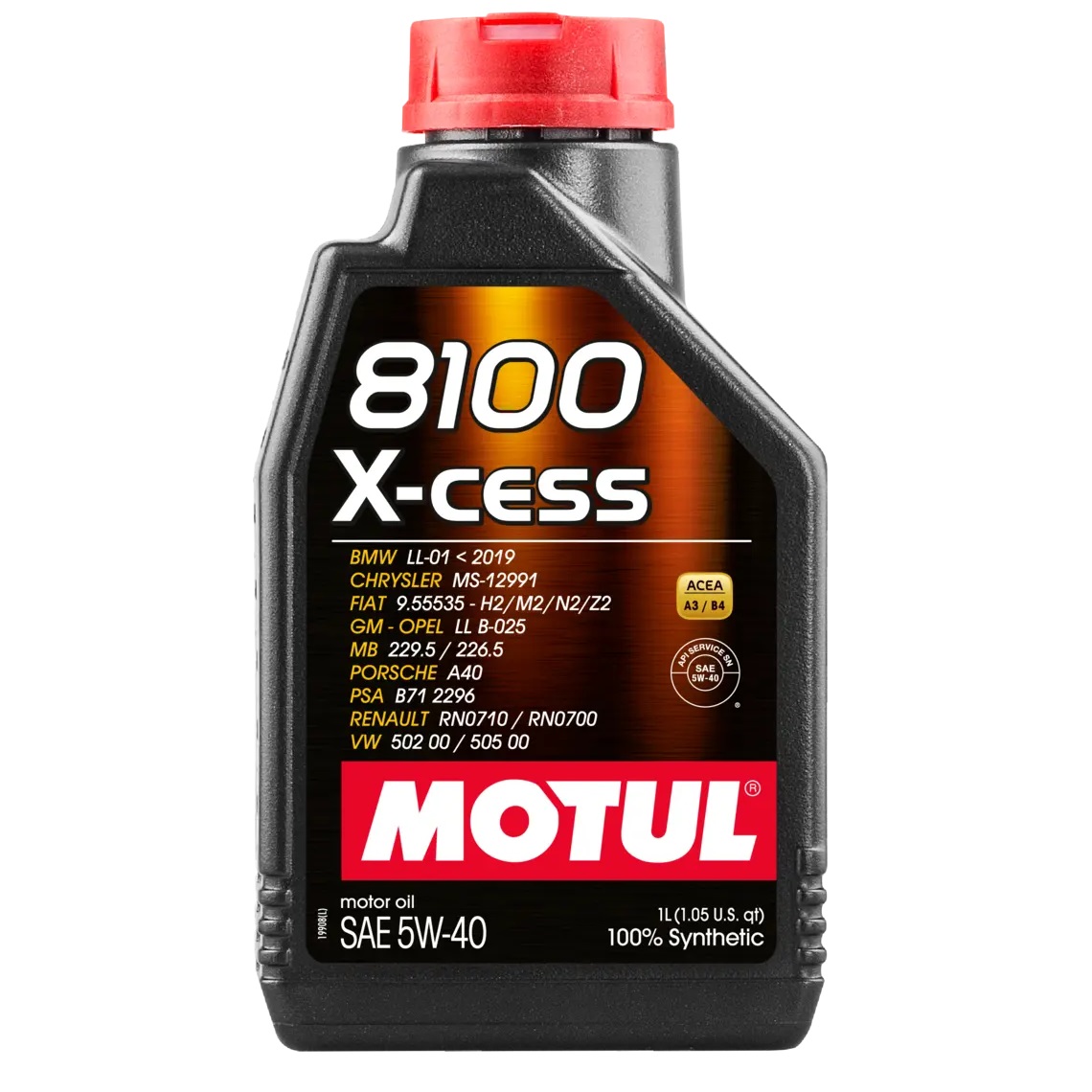 Imagem destaque de OLEO MOTUL 8100 X-CESS GEN2 SL 5W40 A3/B4 LL-01 – 1 LITRO