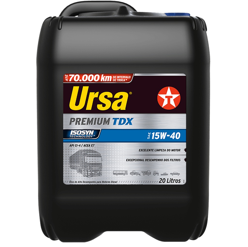 Imagem destaque de TEXACO URSA PREMIUM TDX 15W40 SL – BALDE 20L