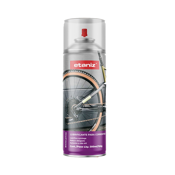 Imagem destaque de OLEO SPRAY CORRENTE BIKE ETANIZ – 300ML