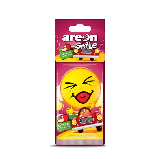 Imagem destaque de AROMATIZANTE AREON SMILE SECO APPLE E CINNAMON (FOLHA)