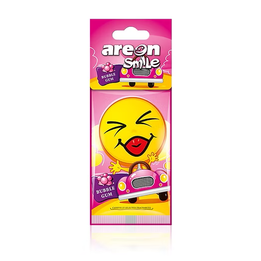 Imagem destaque de AROMATIZANTE AREON SMILE SECO BUBBLE GUM GOMA DE MASCAR (FOLHA)