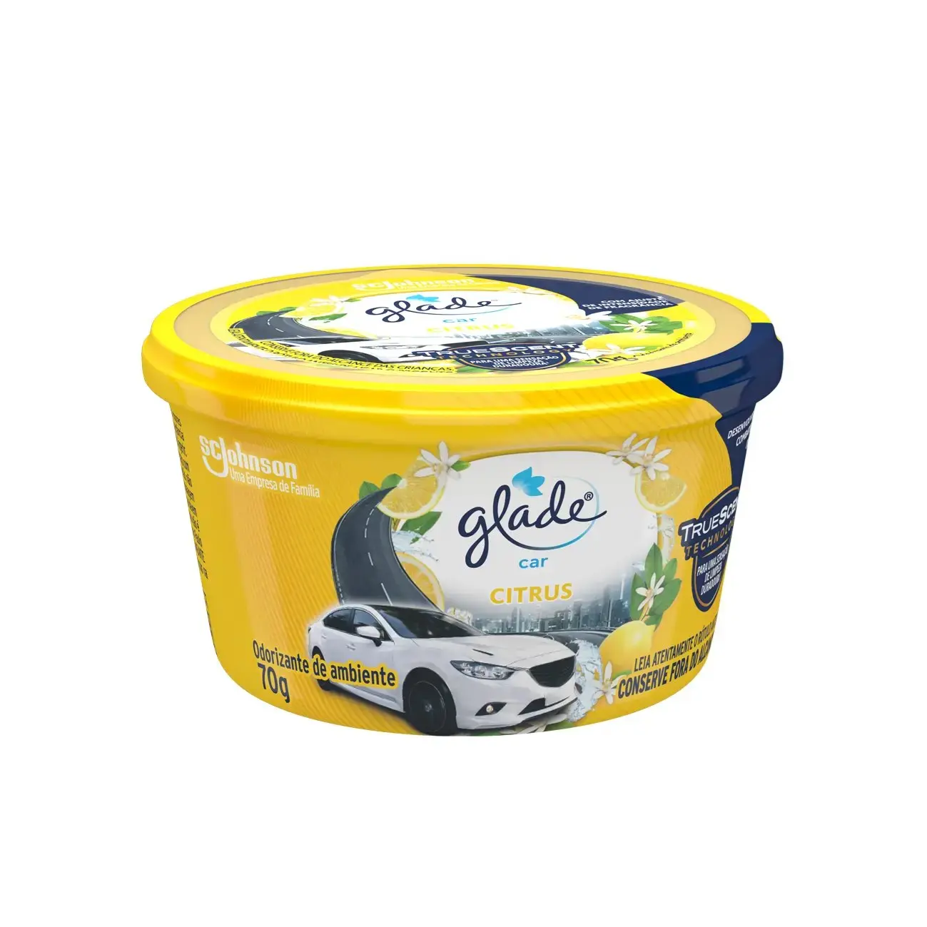 Imagem destaque de ODORIZANTE GEL PEQUENO AMBIENTE GLADE CITRUS – 70G